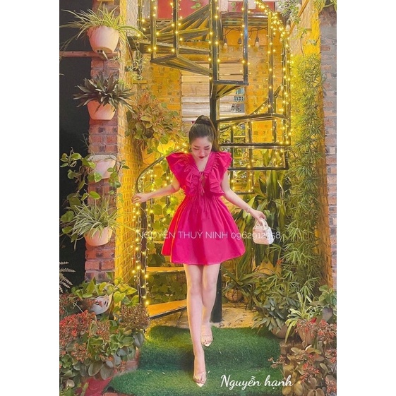 ĐẦM CÁNH TIÊN LỤA CỘT DÂY NƠ NGỰC BBD