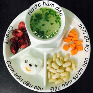 Khay ăn dặm tròn Inomata cho bé hàng Nhật
