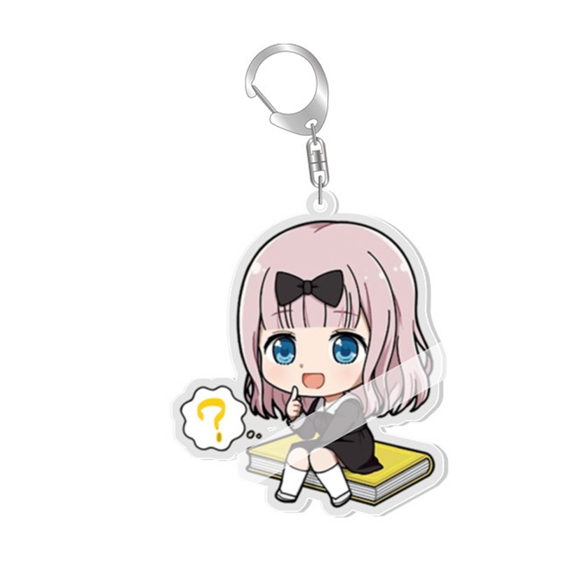 Móc Khóa Hai Mặt Acrylic Họa Tiết Anime Kaguya sama: Love Is War Dễ Thương
