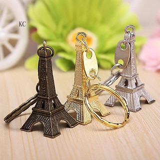 Móc khóa kim loại hình tháp Eiffel thời trang tiện dụng