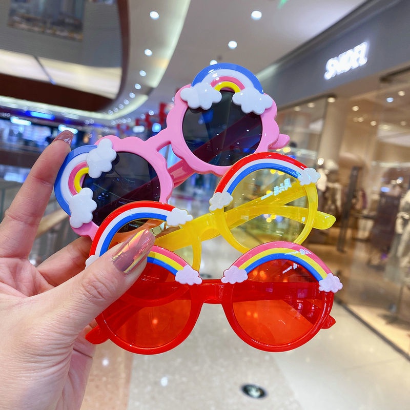 Kính Mát Chống Tia UV Kiểu Dáng Dễ Thương Dành Cho Bé