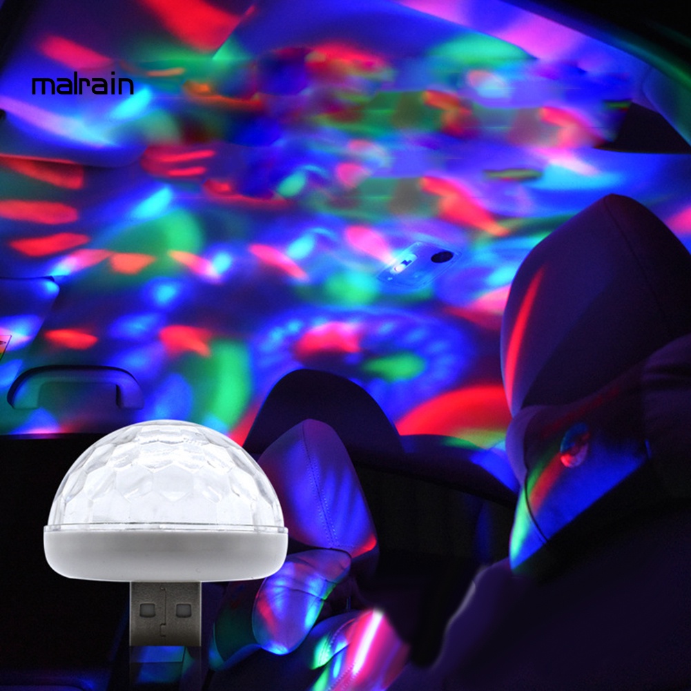 Đèn LED USB Mini Điều Khiển Bằng Giọng Nói Trang Trí Nội Thất Xe Hơi