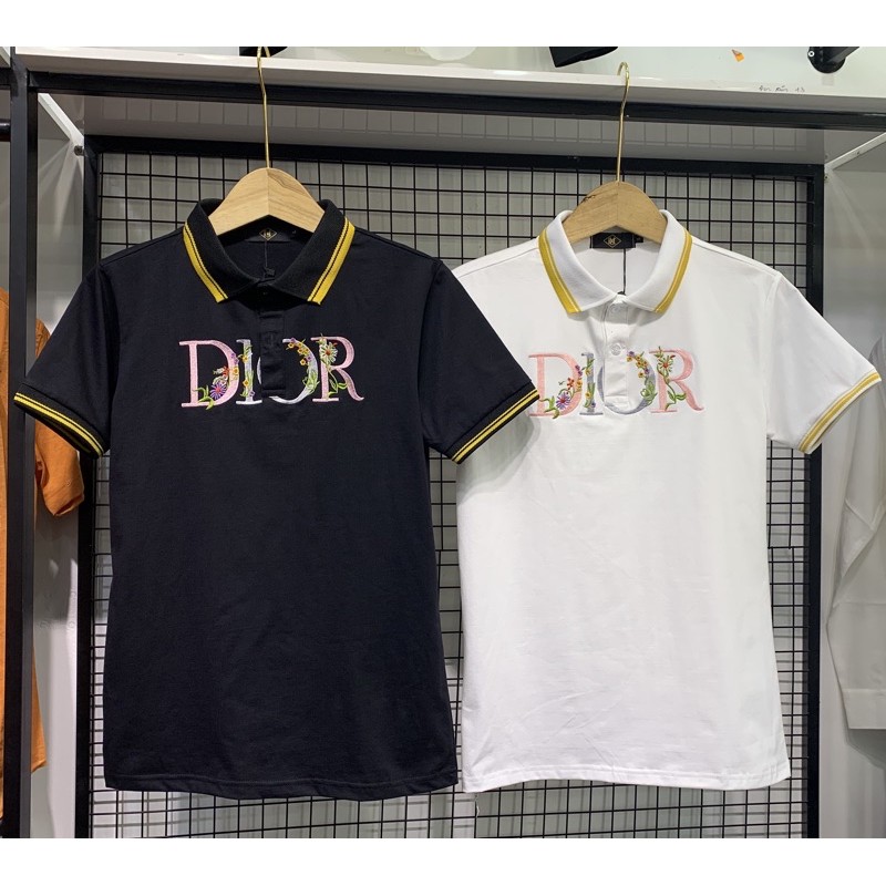 Áo thun cổ trụ thêu logo cao cấp(chất cotton 100% bán lẻ giá sỉ)