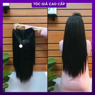 Tóc kẹp u thẳng hình thật
