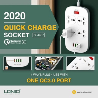 Ổ Cắm 4 Cổng Usb Ldnio SC4407