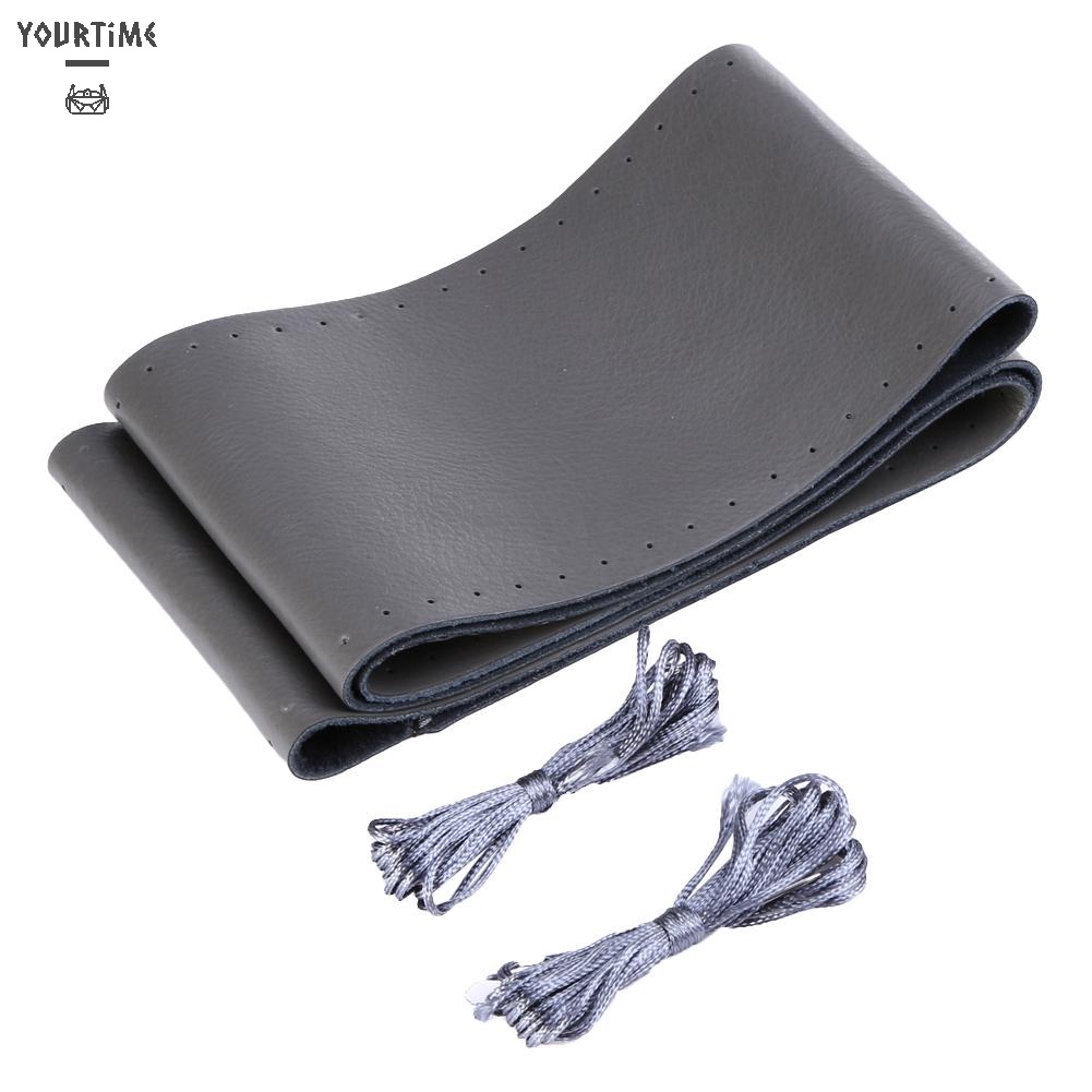 Bọc vô lăng xe hơi DIY bằng da bò kèm kim may