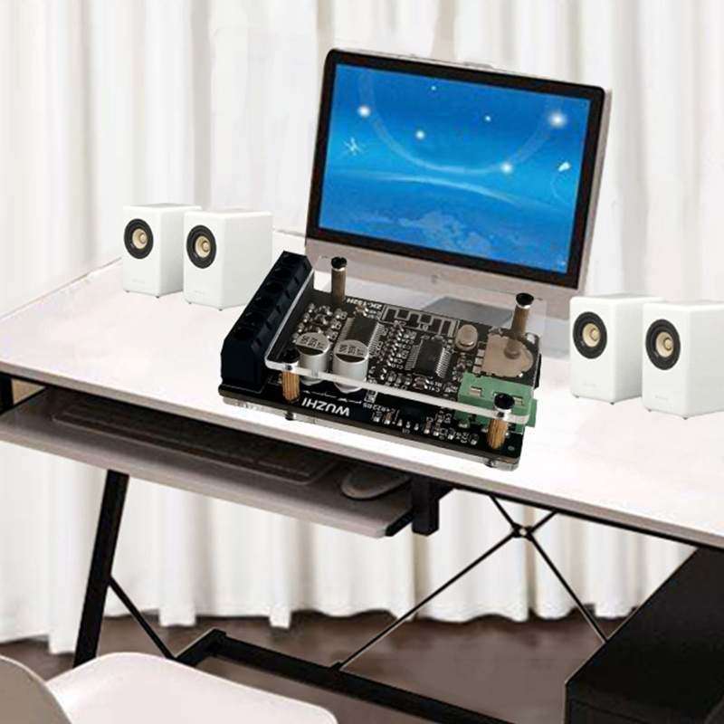 Bảng mạch khuếch đại âm thanh kỹ thuật số mini 2x15W Bluetooth 5.0 hai kênh hỗ trợ AUX