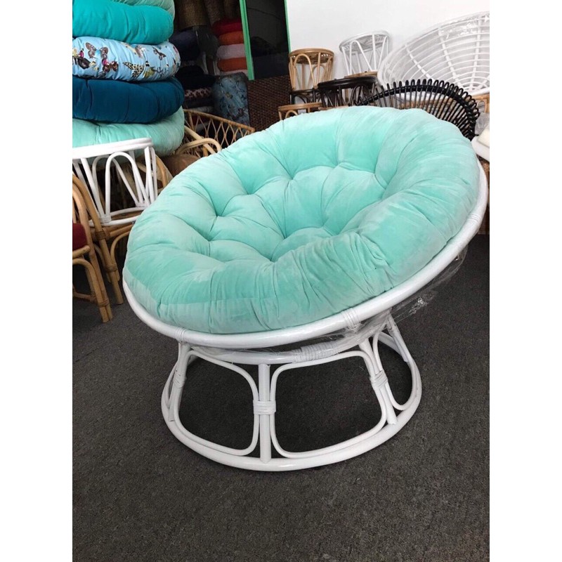 Ghế lười thư giãn Papasan mây thật/ giả mây phòng ngủ, decor ban công nằm thư giãn, trang trí phòng khách, đọc sách