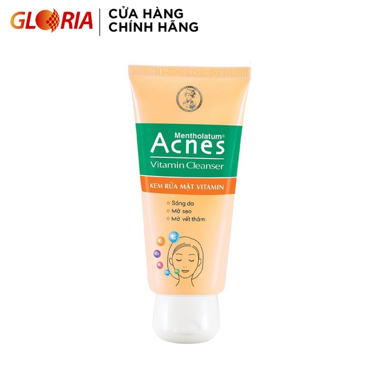 Kem rửa mặt vitamin Acnes Cleanser 100g