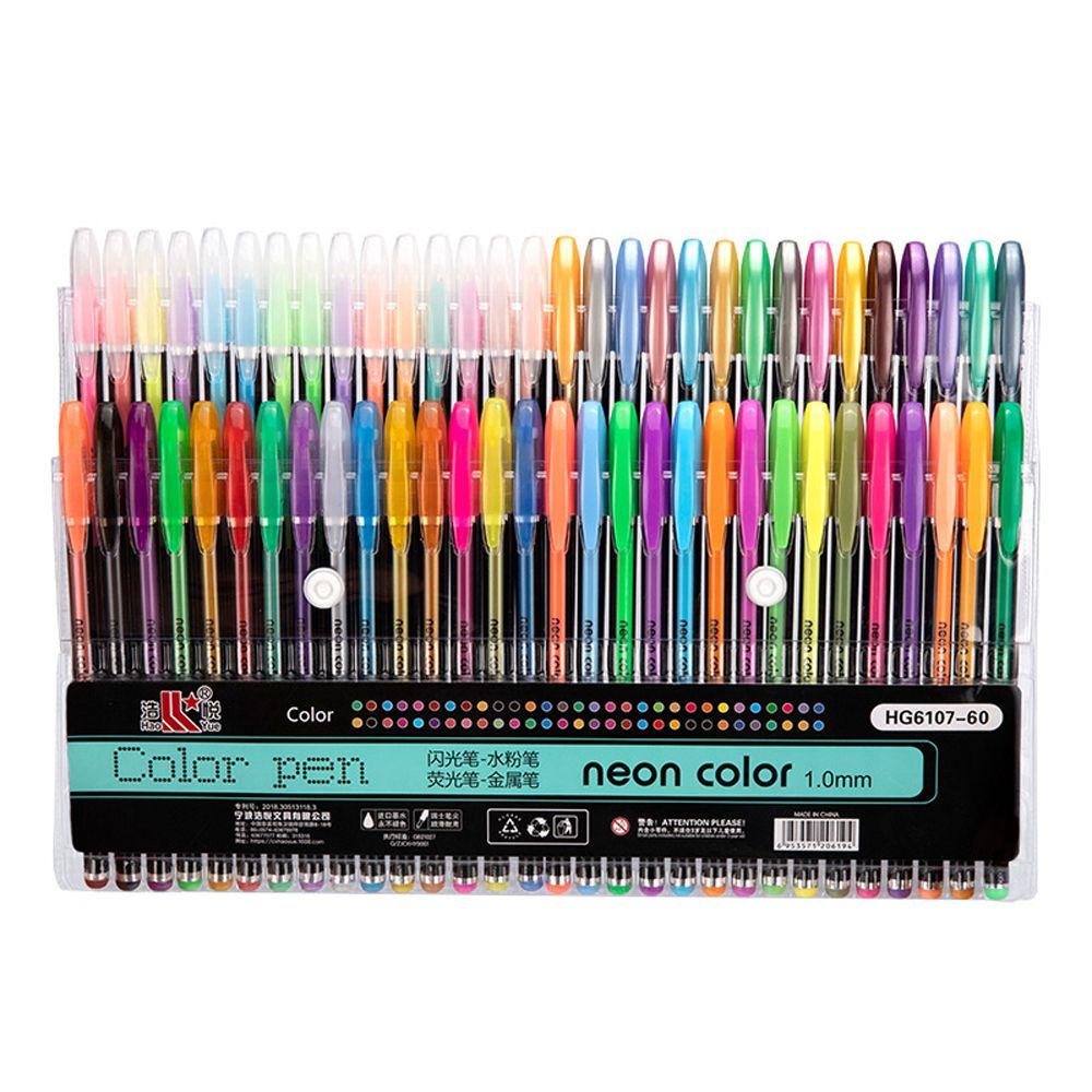 AUGUSTINE Set 12 Bút Mực Gel Nhiều Màu Sắc Dùng Trong Trường Học / Văn Phòng