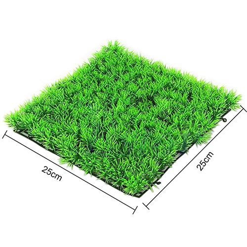 Cây cỏ nhân tạo màu xanh lá trang trí bể cá/hồ cá tiện dụng