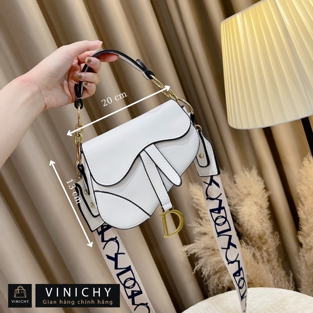 Túi xách nữ đeo chéo, túi đi chơi, đi học VINICHY, da cao cấp size 20cm HA002