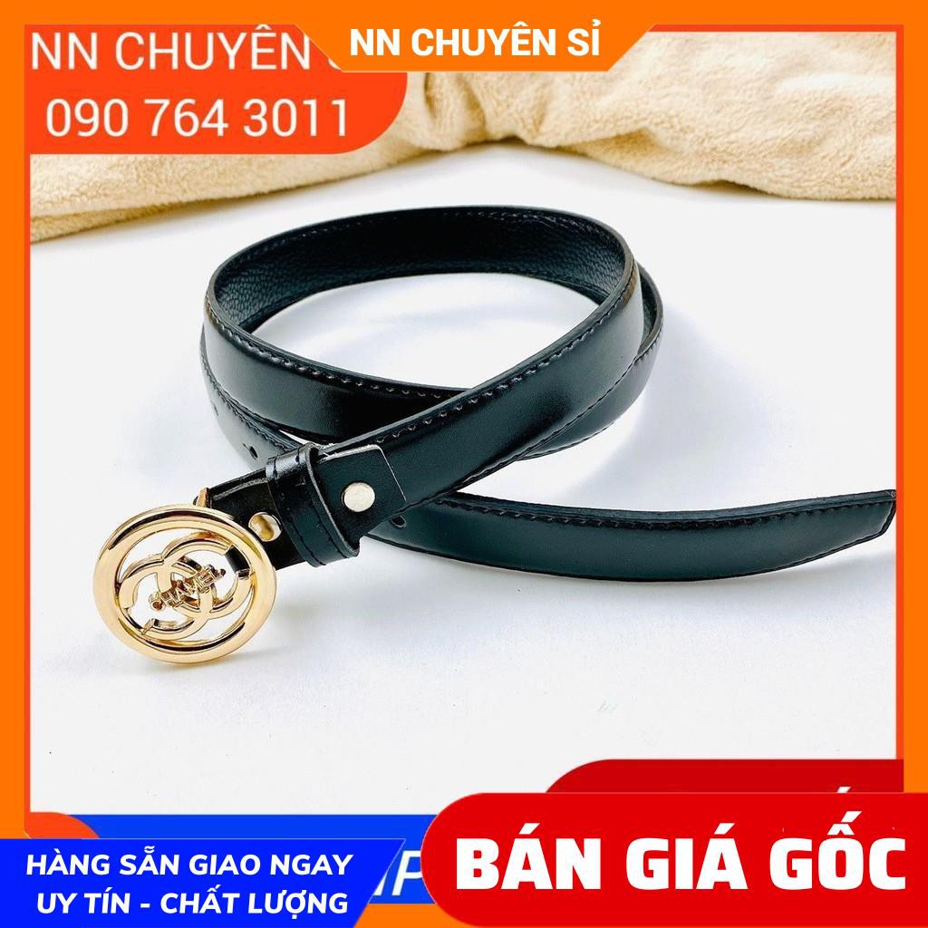 DÂY NỊT DA LOGO SANG CHẢNH ⚡100% ẢNH THẬT⚡ THẮT LƯNG NỮ