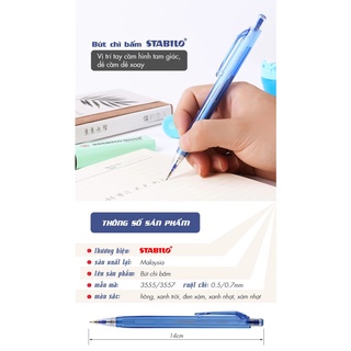 Bút chì bấm STABILO 3555/7 0.5/0.7mm