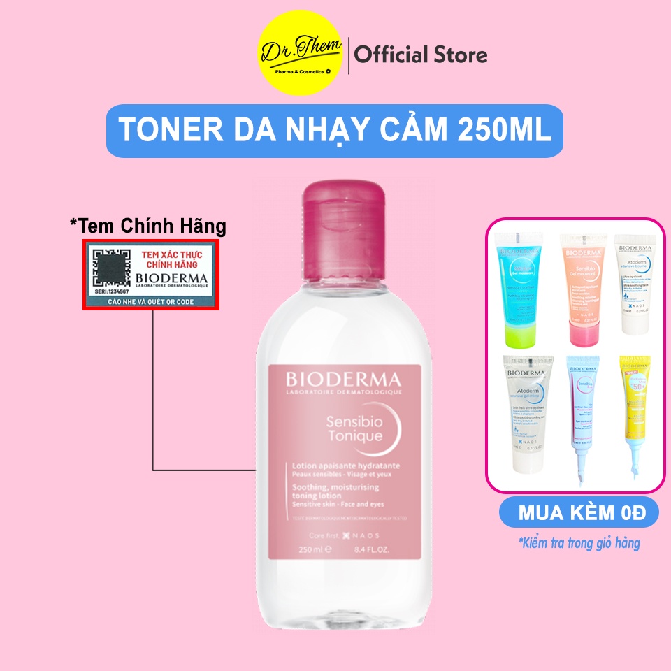 Nước Cân Bằng Bioderma Cho Da Nhạy Cảm Sensibio Tonique 250ml - Toner