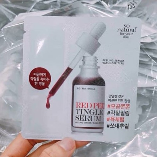 [HB GILF] [SAMPLE] Tinh Chất Red Peel Tingle Serum Sample Dạng Gói So Natural (2,5ml) | BigBuy360 - bigbuy360.vn