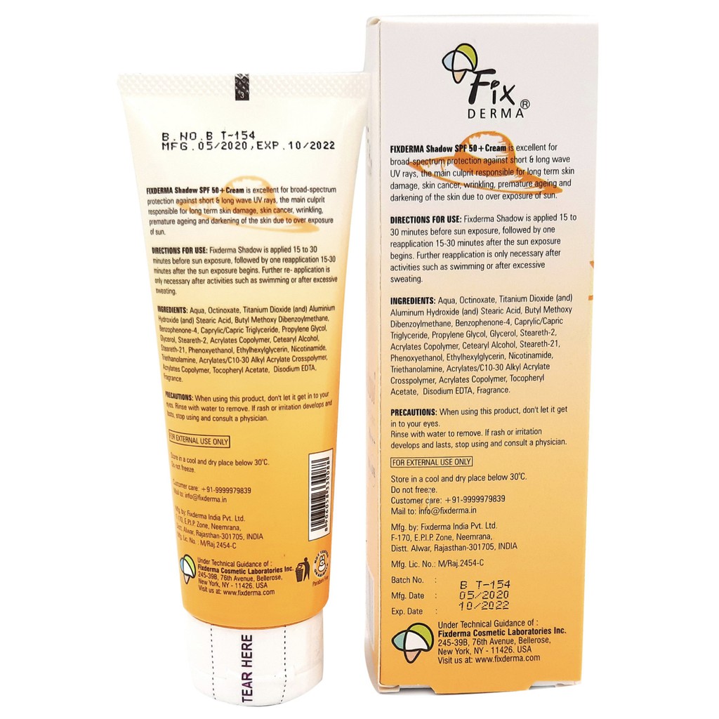 Kem Chống Nắng Fixderma Shadow SPF 50+ 75g