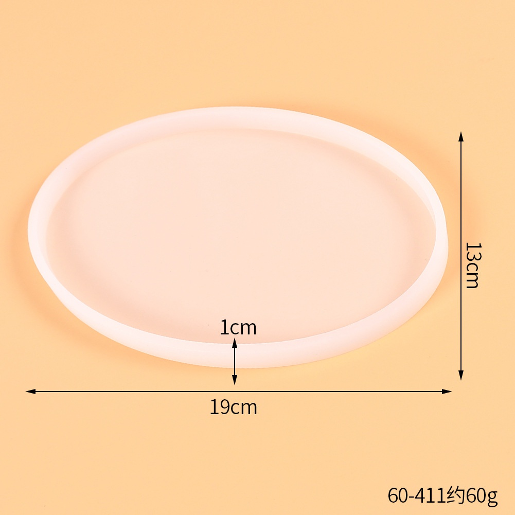 Khuôn Silicone Hình Oval Làm Trang Sức Thủ Công