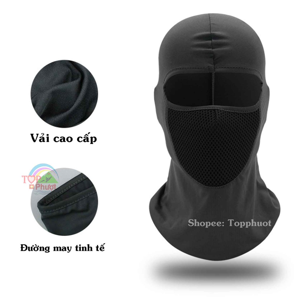 Khăn Trùm Đầu Điều Hòa Chống Nắng Ninja X2 - Vải Mát Thấm Mồ Hôi, Co Dãn Thoáng Khí - Đi Phượt Đi Xe Máy