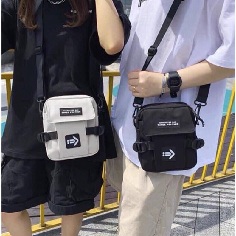 [ Rẻ vô địch ] Túi đeo chéo vải bố chống nước nhẹ - Mũi tên