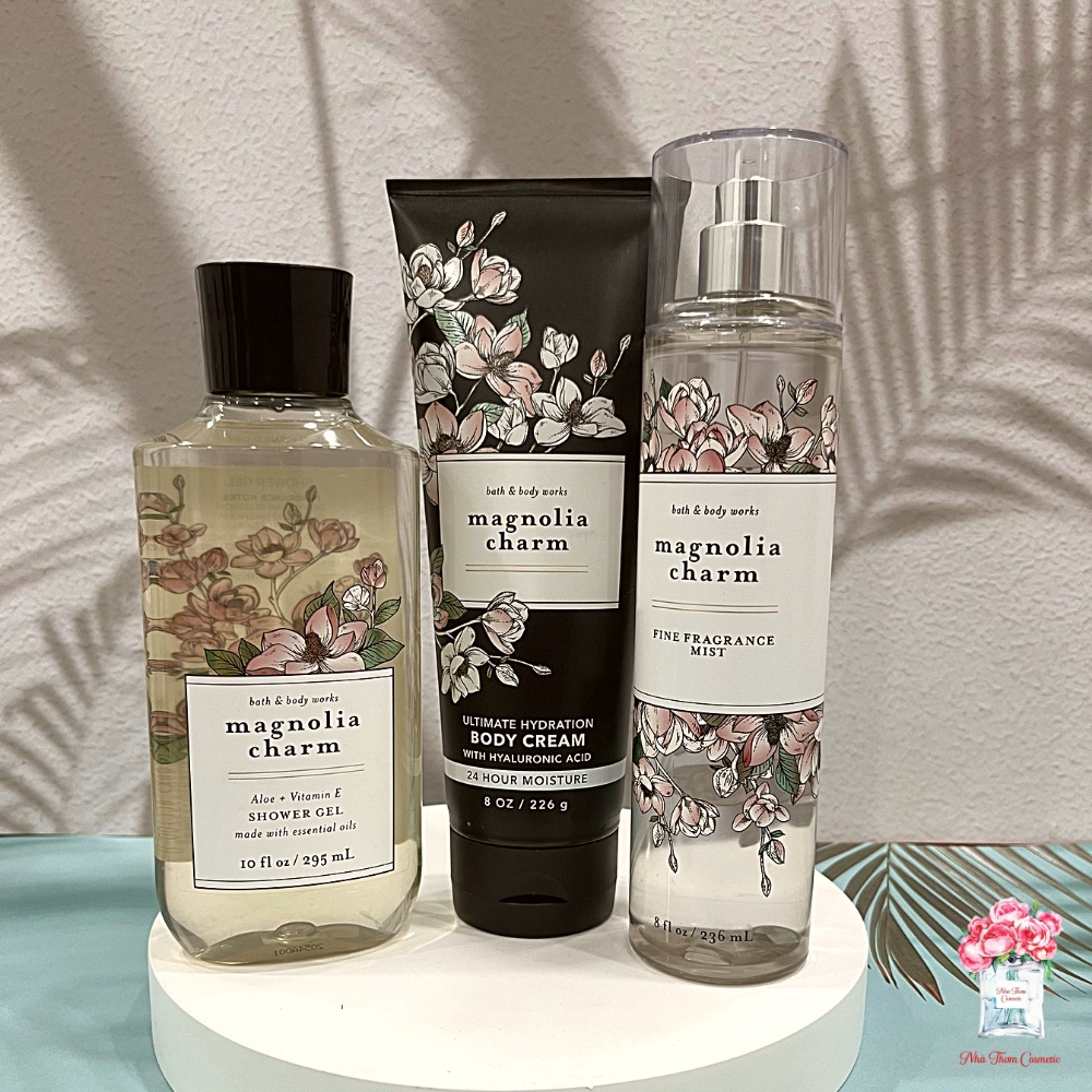 Sữa Tắm Bath & Body Works Magnolia Charm Hương Thơm Hoa Cỏ Mùa Xuân Dịu Dàng 295ml