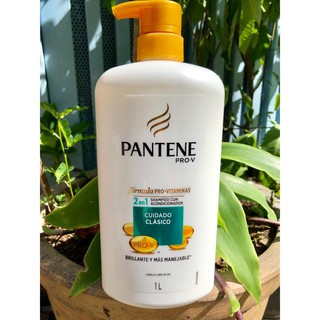 Dầu gội kết hợp xả Pantene Pro-V 2 in 1 Control Caida 1000ml (xanh)