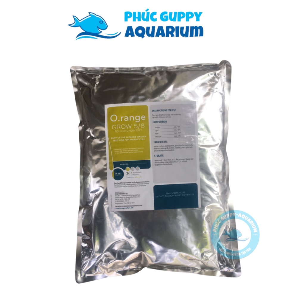 Cám Thái INVE Orange Grow 5/8 Nguyên Bao 3Kg