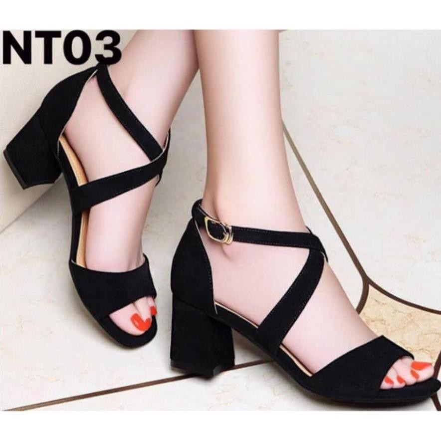 GIÀY CAO GÓT 5 PHÂN QUAI ĐAN CHÉO CAO CẤP ( Y HÌNH CHUẨN FORM)