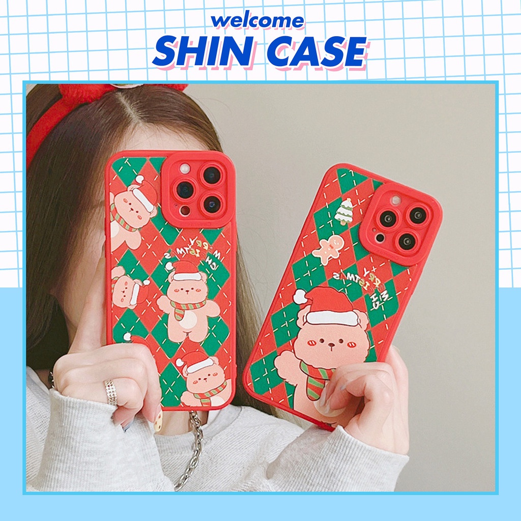 Ốp lưng iphone Gấu ấm áp cạnh vuông 6/6plus/6s/6splus/7/7plus/8/8plus/x/xr/xs/11/12/13/pro/max/plus/promax | BigBuy360 - bigbuy360.vn