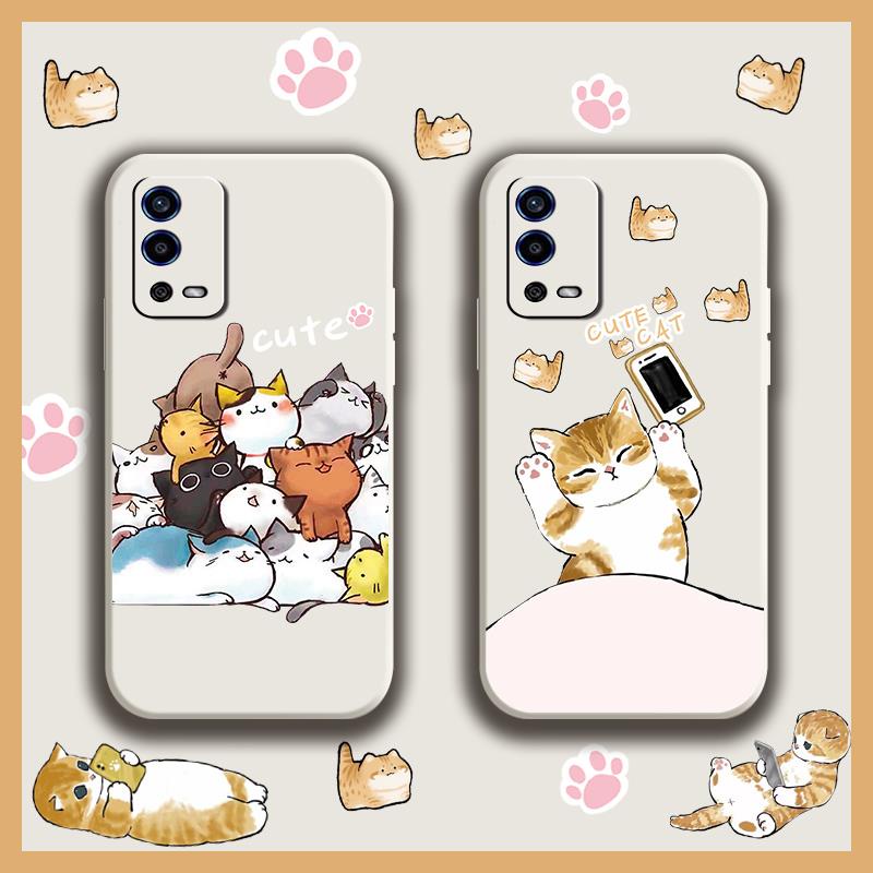 Ốp điện thoại silicon mềm chống rơi họa tiết hoạt hình thích hợp cho OPPO A55 4G