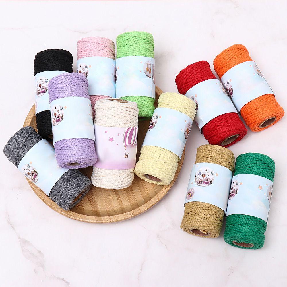 Dây Thừng Cotton 3mm Mềm Mại Treo Trang Trí Nhà Cửa Phong Cách Boho