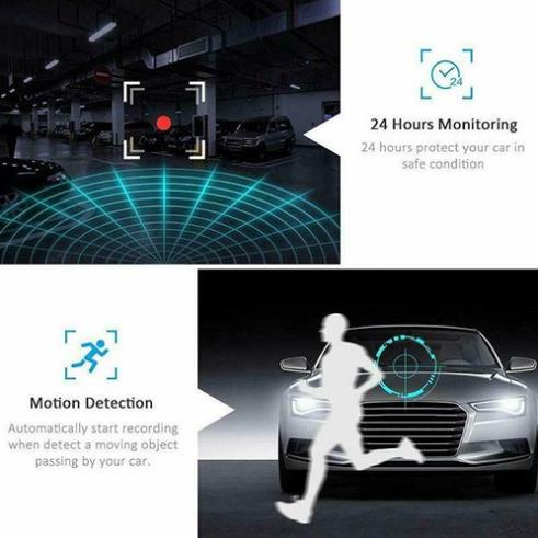 Camera Hành trình ô tô chính hãng ONTEK 8LED S14 Trước sau FULL HD 1080P - BH 12 tháng