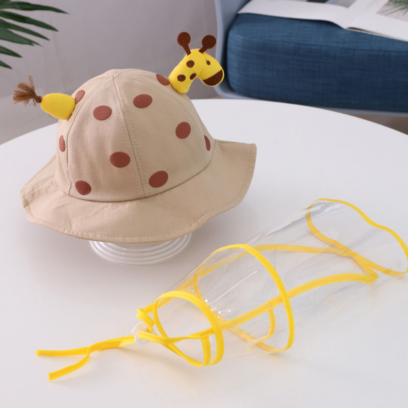 【Ready Stock】Baby Protective Hat Anti-fog Fisherman Protective Visor Anti-saliva Anti-virus Cap Detachable Fisherman Hat