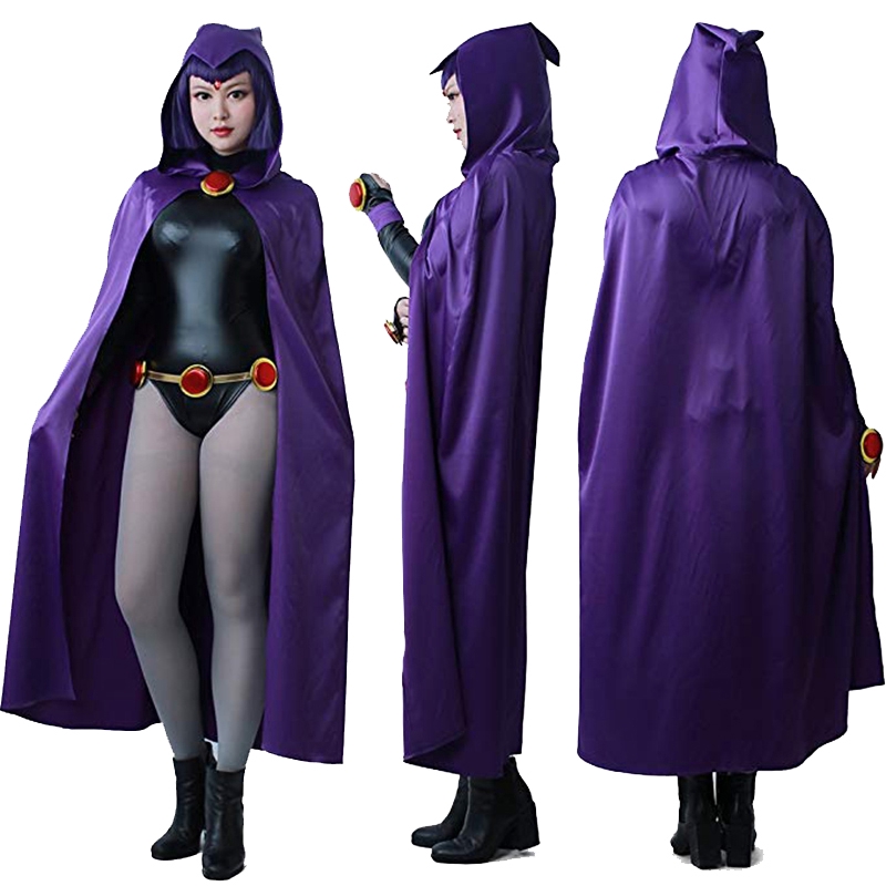 【Hàng Có Sẵn】Áo Liền Quần Cosplay Siêu Anh Hùng Titan Raven Trong Teen Titan