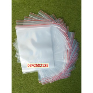 Túi zipper chỉ đỏ 16x23 ( 500gr)