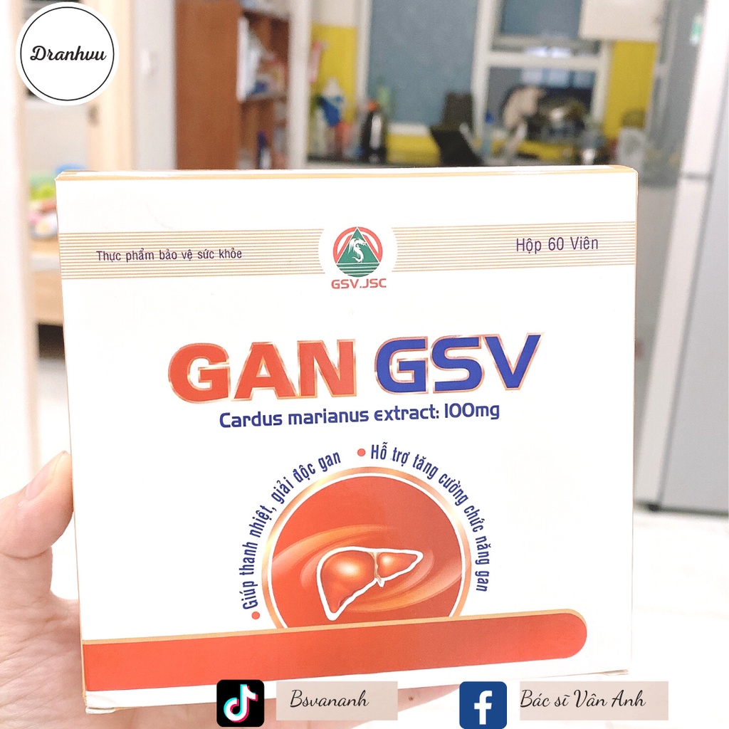 Viên uống hỗ trợ thanh nhiệt, bảo vệ Gan GSV