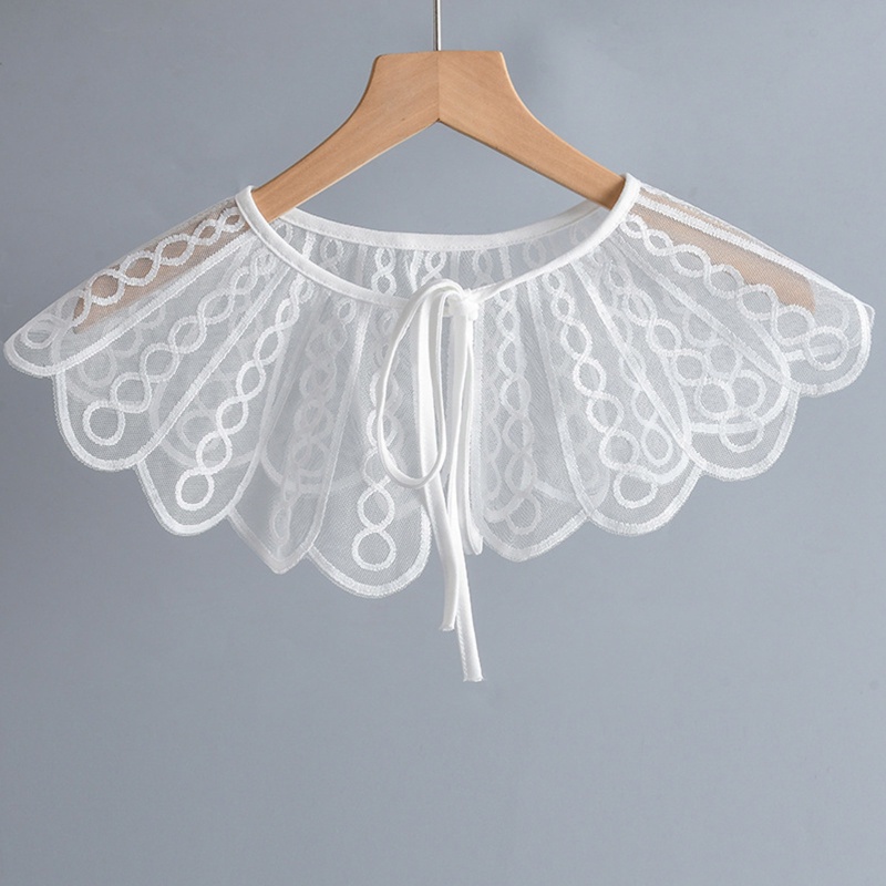 Vỏ Bọc Cổ Áo Dạng Lưới Xoắn Ốc Có Thể Tháo Rời Cho Nữ