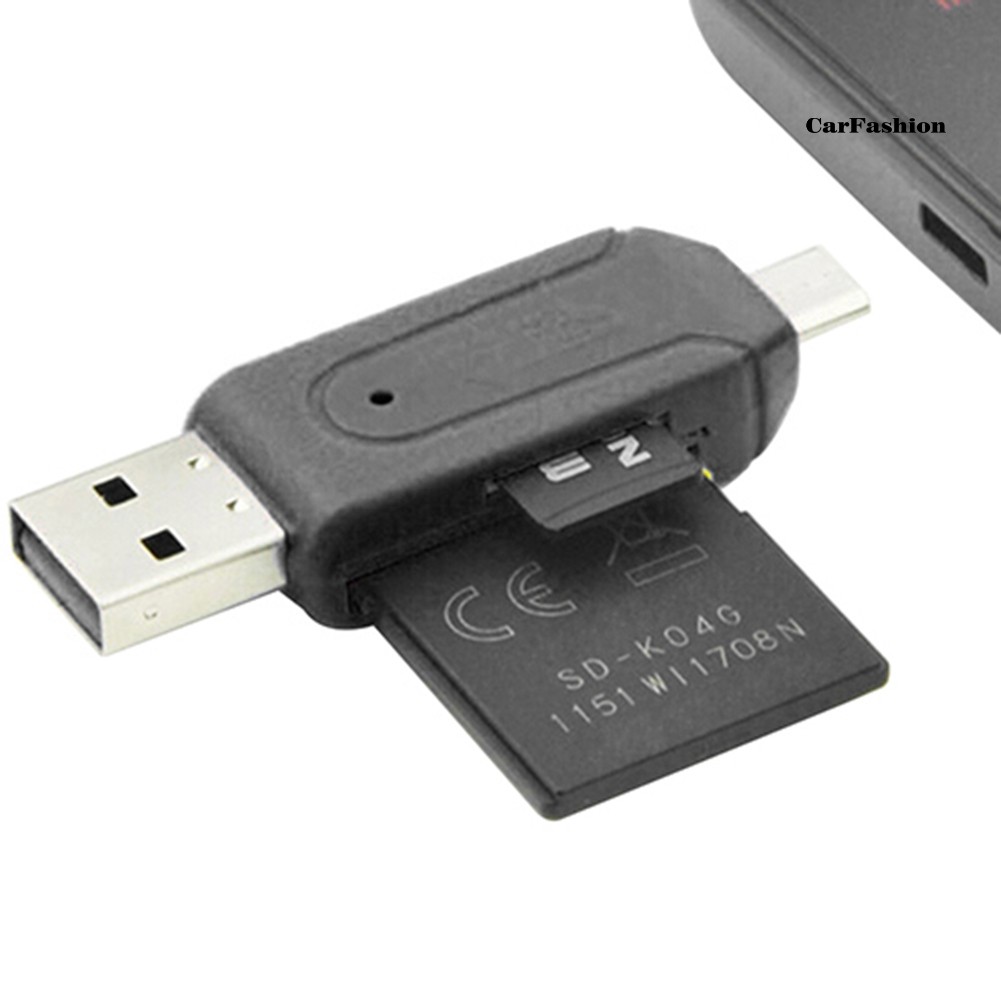 Đầu Đọc Thẻ Nhớ Chs2 Trong 1 Usb Otg Micro Usb Tf Sd Cho Pc Phone