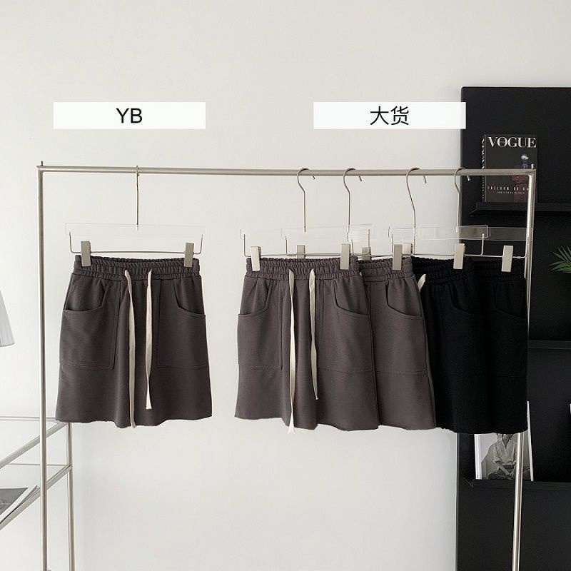 Chân váy COZOKC dây rút lưng cao dáng ôm thời trang dễ phối đồ