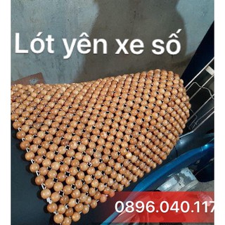 Đệm lót yên xe máy hạt gỗ massage