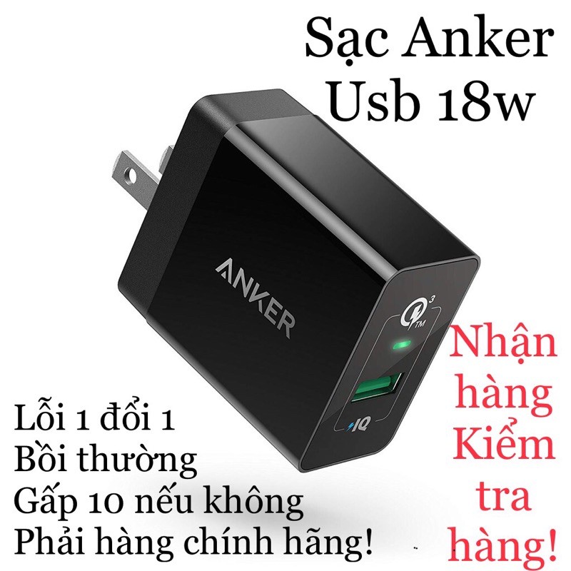 Sạc nhanh 3.0 Anker Quamcom