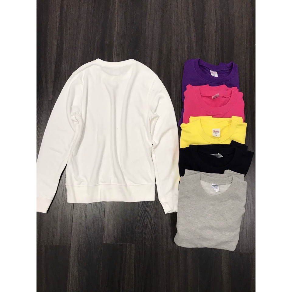 Áo Hoodie PRINTSTAR Tay Dài Cổ Tròng UNISEX Cotton Da Cá - 2981