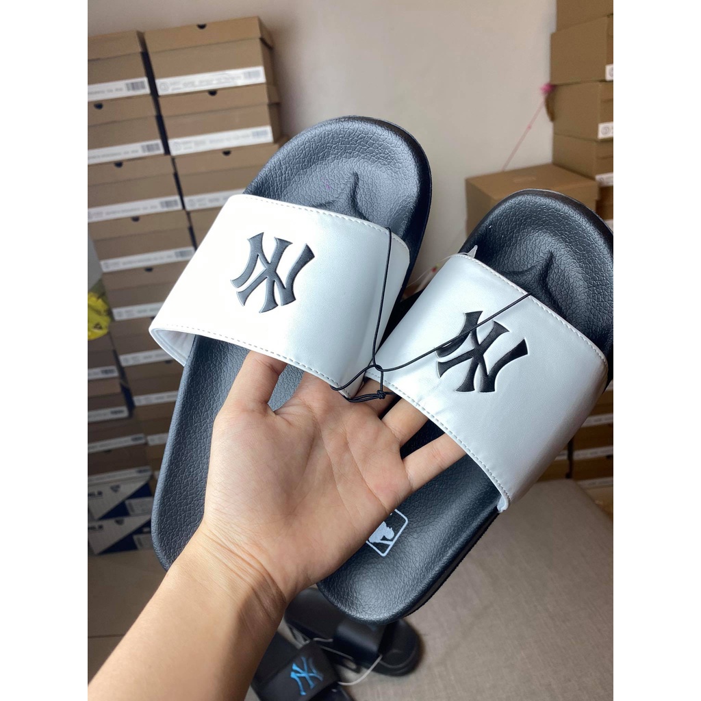 Dép Quai Ngang MLB NY Unisex Thời Trang Nam Nữ Hot Nhất Siêu Êm - Siêu Đẹp FREE SHIP
