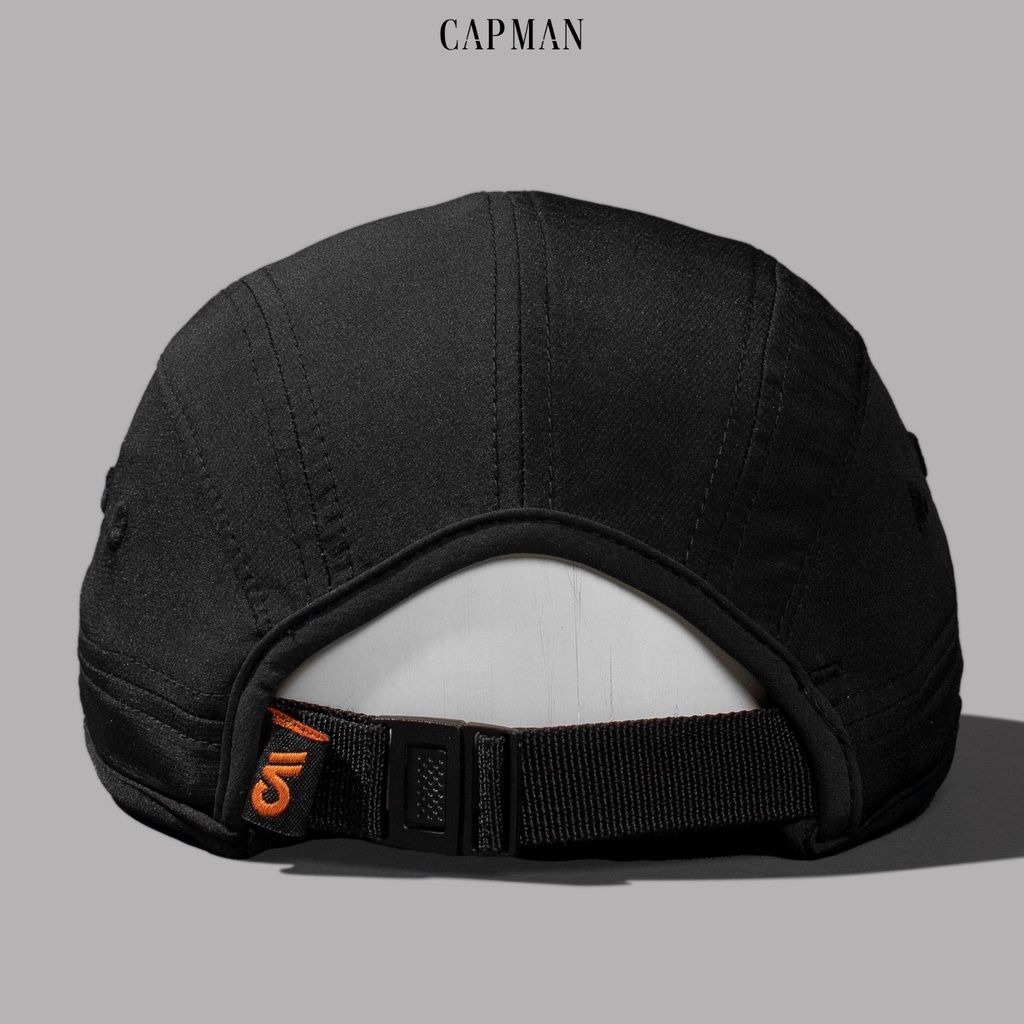 Mũ lưỡi trai chính hãng CAPMAN dáng thể thao ôm đầu hiphop màu đen CM39