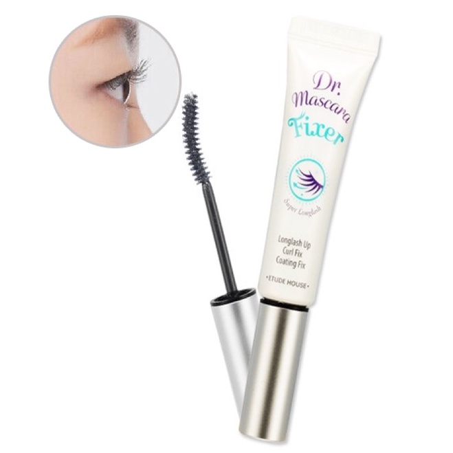 Mascara trong suốt + sợi fiber Làm Dày và Dài Mi EtuHouse Dr.Mascara Fixer For Super Long Lash 6ml