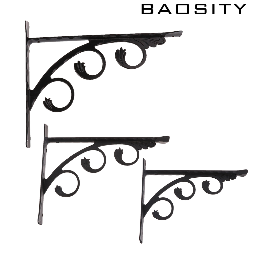 [BAOSITY]2pcs L Shaped Angle Bracket Supporter Store Commodity Shelf Bracket 15x12cm