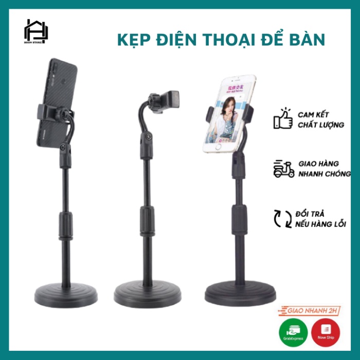 Giá đỡ điện thoại đa năng cao cấp để bàn, kẹp điện thoại livestream quay video, xem phim tiện dụng