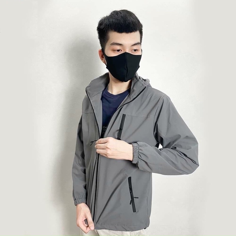 Áo khoác gió bạc hai lớp chống nước