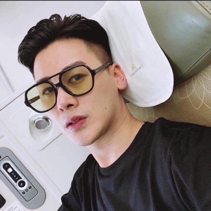 ❤️ MẮT KÍNH UNISEX FLACKBEE BẦU VÀNG VIỀN ĐEN ( NGỐ VÀNG )TREND ❤️
