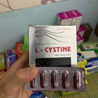 L cystine hổ trợ ngăn rụng tóc, nám, tàn nhan hộp 60 viên